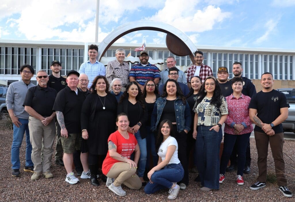 Members of Previous Citizen's Academy pose in front of East Mesa Public Safety Complex.