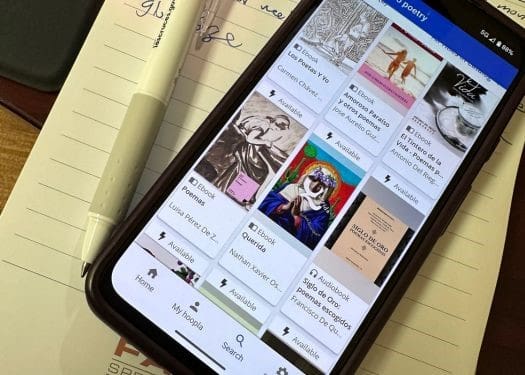 Cell phone with pictures.