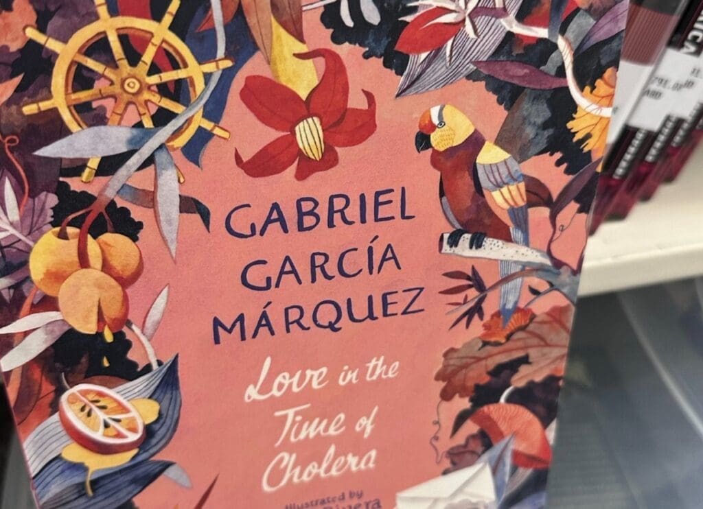 A photo of a colorful poster