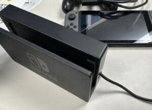 A photo of a video game device