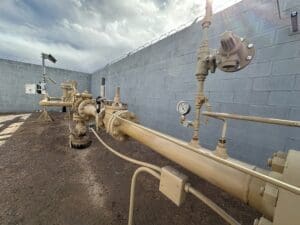 Natural gas pipes in Las Cruces.