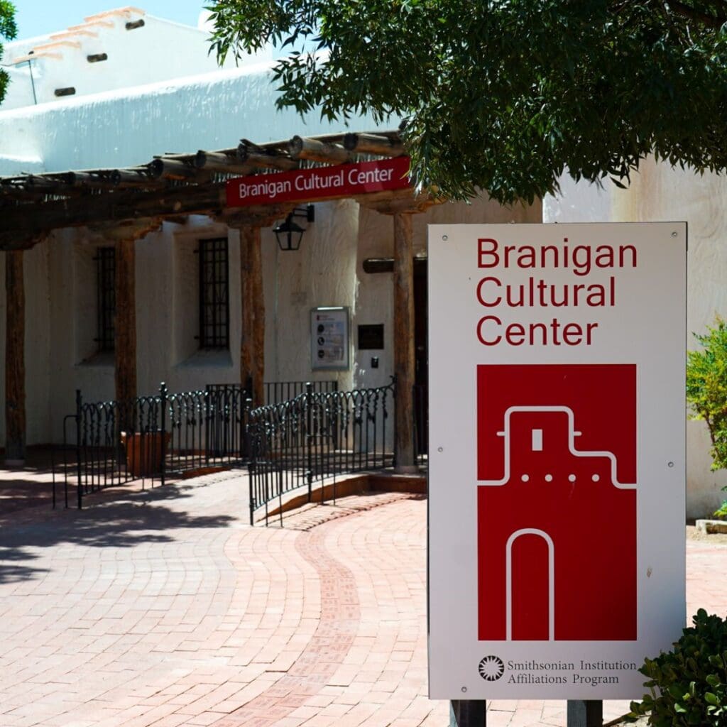 Front entrance to the Branigan Cultural Center.