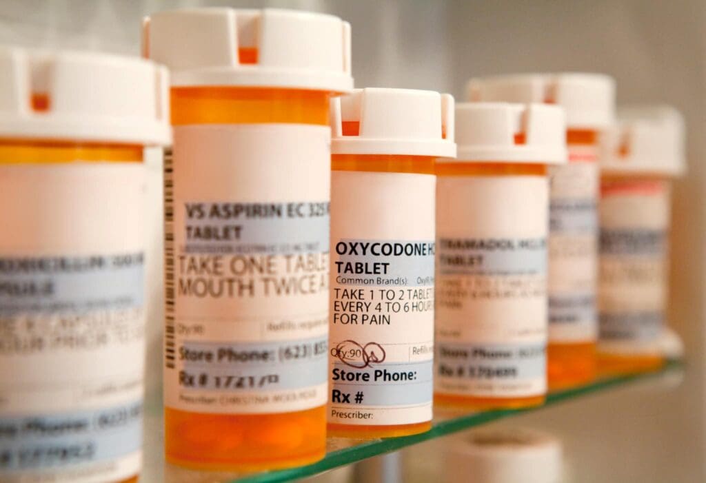 Prescription bottles.