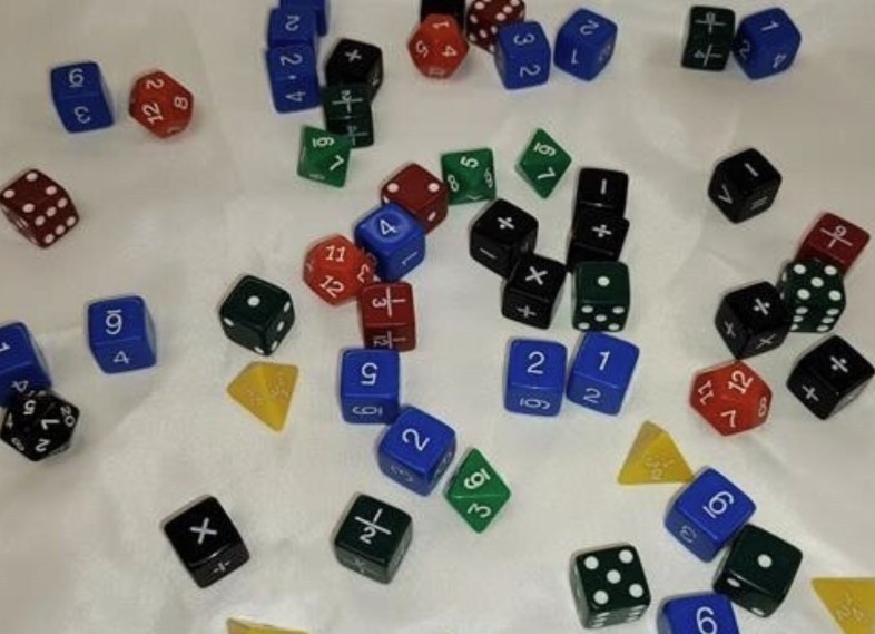 Different types of dice.