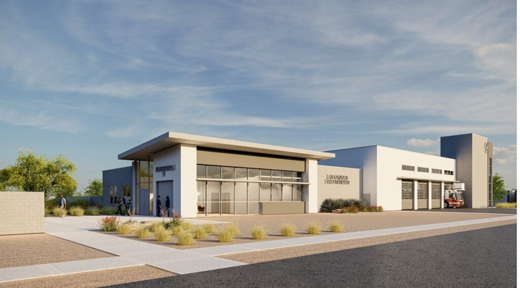 Rendering of Fire Station 9.