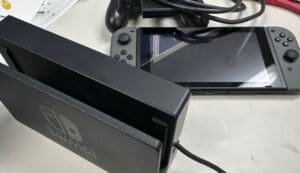 Hand-held video game.