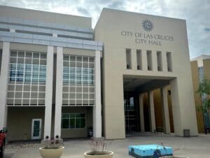 Front of the Las Cruces City Hall.