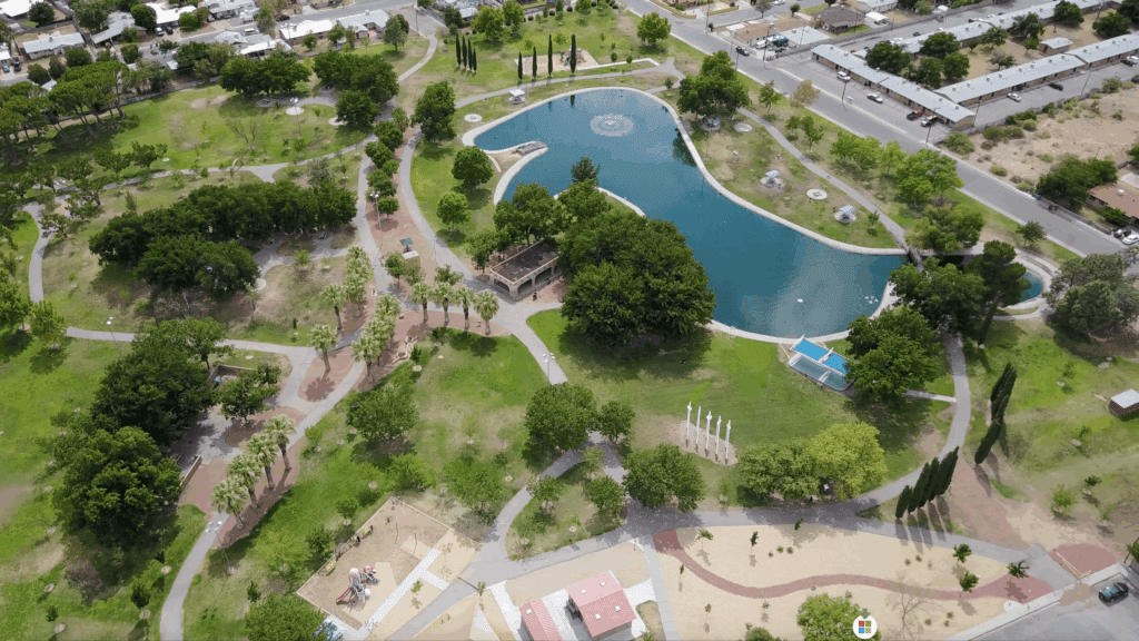 Aerial View of Young Park in Las Cruces
