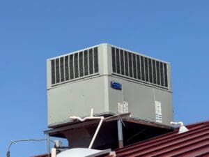 HVAC unit on a roof top.
