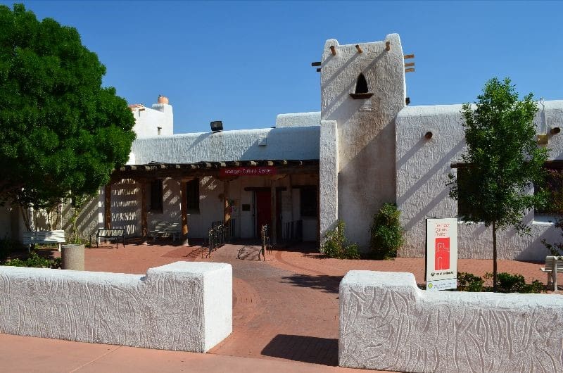The entrance to Branigan Cultural Center.