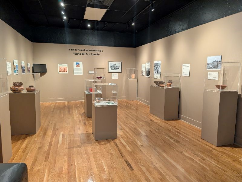 Room with many exhibits.