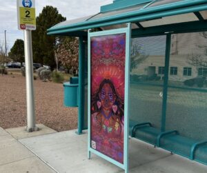 photo of a bus stop