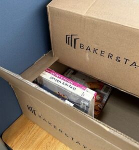 photo of boxes containing books