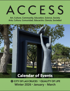 ACCESS Cover with a photo of a public art sculpture.