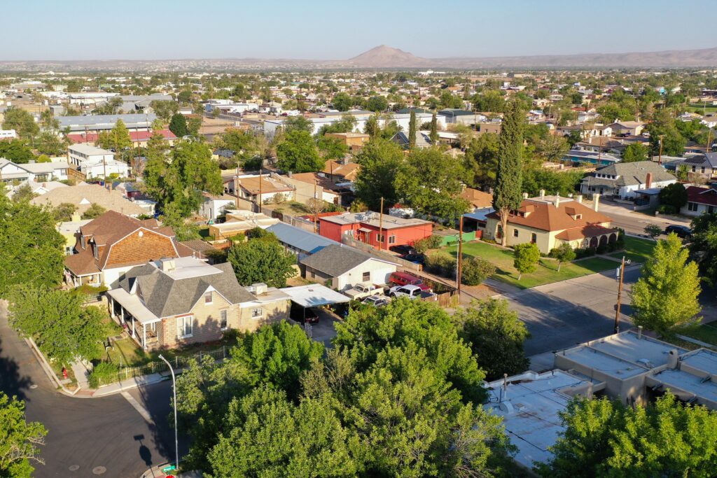 Aerial View of Alameda Neighborhood.